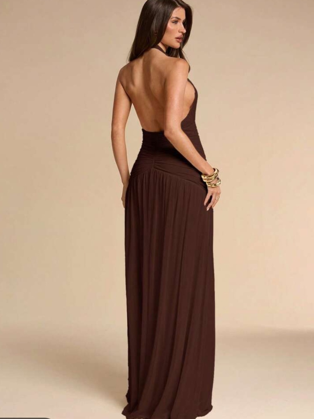 Naked Wardrobe
Maxi Dress
NWOT
Color- Chocolate Brown
